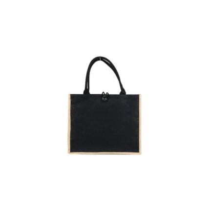 Branded Black Jute Bag