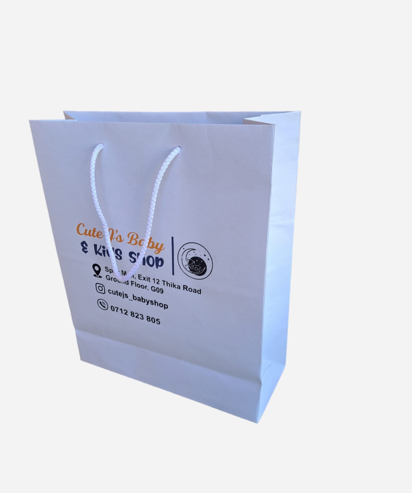 White khaki Gift Bags - Eco Bags Branding Kenya Limited