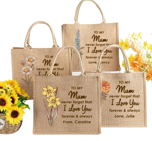 Mother's Day Gift Jute bag
